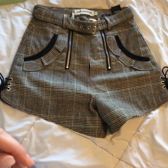 Self portrait shorts kendall Jenner high waisted belted fashion shorts - Picture 2 of 4